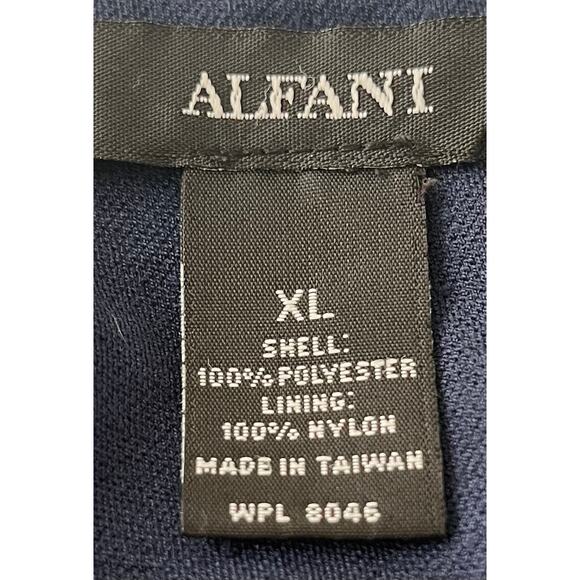 ALFANI KIMONO SLV RND NECK BLOUSON HEMLINE BLOUSE, WOMENS, XL, GREY BLUE ORANGE - Picture 10 of 11